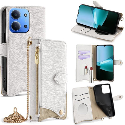 Crossbody Chain Fishtail Litchi Leather Phone Case, For Redmi K90, For Redmi K90 Pro Max, For Redmi 15C 5G / 4G EU 173mm / Poco C85 5G, For Redmi 15C 5G / 4G Global 171mm / Poco C85 4G, For Redmi K80 Ultra, For Redmi A5 4G 171.7mm, For Redmi Note 14S 4...