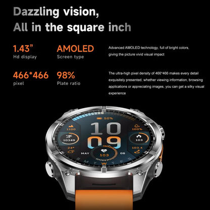 HD300 1.43 inch AMOLED Screen Dual Straps Sports Smart Watch Supports Blood Oxygen Detection