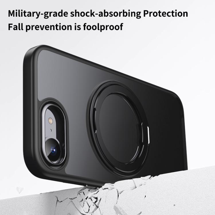 Frosted 360 Degree MagSafe Magnetic Holder Phone Case, For iPhone 17e / 16e, For iPhone 17 Pro Max, For iPhone 17 Pro, For iPhone 17, For iPhone Air
