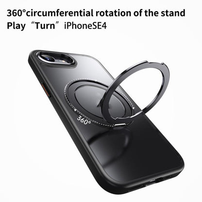 Frosted 360 Degree MagSafe Magnetic Holder Phone Case, For iPhone 17e / 16e, For iPhone 17 Pro Max, For iPhone 17 Pro, For iPhone 17, For iPhone Air