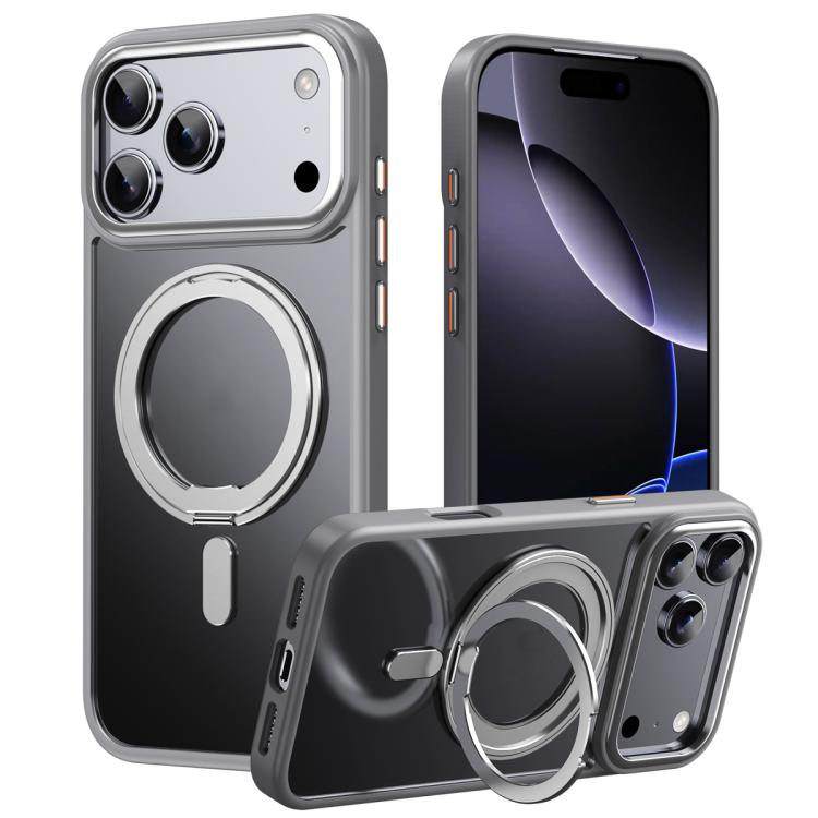 Frosted 360 Degree MagSafe Magnetic Holder Phone Case, For iPhone 18 Pro, For iPhone 18 Pro Max, For iPhone 17e / 16e, For iPhone 17 Pro Max, For iPhone 17 Pro, For iPhone 17, For iPhone Air