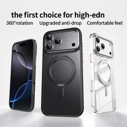 Frosted 360 Degree MagSafe Magnetic Holder Phone Case, For iPhone 18 Pro, For iPhone 18 Pro Max, For iPhone 17e / 16e, For iPhone 17 Pro Max, For iPhone 17 Pro, For iPhone 17, For iPhone Air