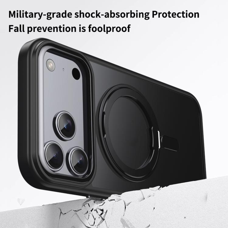Frosted 360 Degree MagSafe Magnetic Holder Phone Case, For iPhone 18 Pro, For iPhone 18 Pro Max, For iPhone 17e / 16e, For iPhone 17 Pro Max, For iPhone 17 Pro, For iPhone 17, For iPhone Air