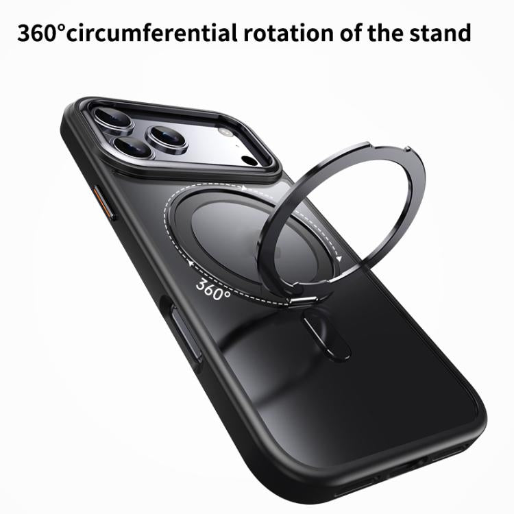 Frosted 360 Degree MagSafe Magnetic Holder Phone Case, For iPhone 18 Pro, For iPhone 18 Pro Max, For iPhone 17e / 16e, For iPhone 17 Pro Max, For iPhone 17 Pro, For iPhone 17, For iPhone Air