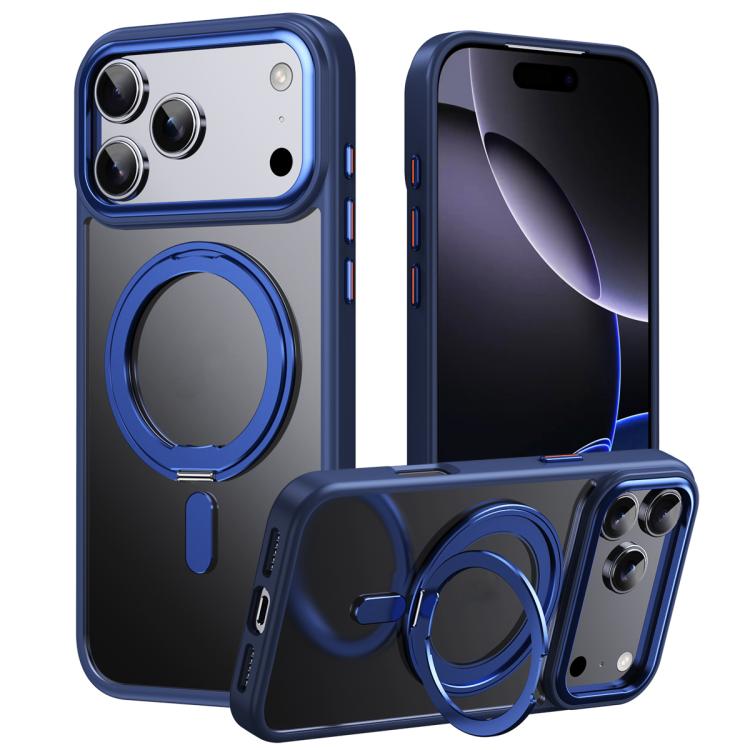 Frosted 360 Degree MagSafe Magnetic Holder Phone Case, For iPhone 18 Pro, For iPhone 18 Pro Max, For iPhone 17e / 16e, For iPhone 17 Pro Max, For iPhone 17 Pro, For iPhone 17, For iPhone Air