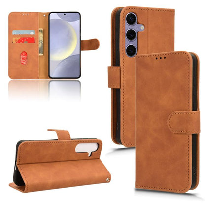 Skin Feel Magnetic Flip Leather Phone Case, For Samsung Galaxy S26+ 5G, For Samsung Galaxy S26 5G, For Samsung Galaxy S25 FE 5G, For Samsung Galaxy M36 5G, For Samsung Galaxy S25 Edge 5G, For Samsung Galaxy S25 5G, For Samsung Galaxy S25+ 5G           ...