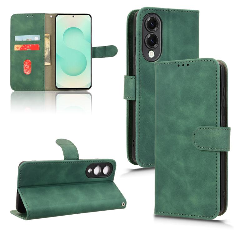 Skin Feel Magnetic Flip Leather Phone Case, For Samsung Galaxy S26+ 5G, For Samsung Galaxy S26 5G, For Samsung Galaxy S25 FE 5G, For Samsung Galaxy M36 5G, For Samsung Galaxy S25 Edge 5G, For Samsung Galaxy S25 5G, For Samsung Galaxy S25+ 5G           ...