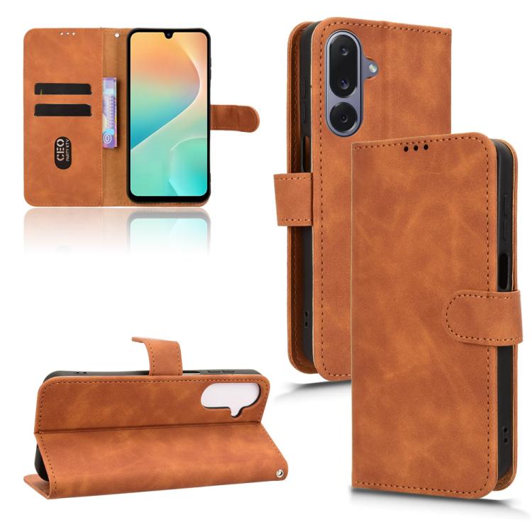 Skin Feel Magnetic Flip Leather Phone Case, For Samsung Galaxy S26+ 5G, For Samsung Galaxy S26 5G, For Samsung Galaxy S25 FE 5G, For Samsung Galaxy M36 5G, For Samsung Galaxy S25 Edge 5G, For Samsung Galaxy S25 5G, For Samsung Galaxy S25+ 5G           ...