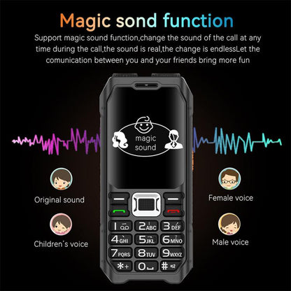 UNIWA M6000 Big Speaker Keypad Phone, 2.4 inch, Dual Flashlights, 21 Keys, SOS, FM, 4 SIM, GSM, EU Plug, US Plug, UK Plug, AU Plug