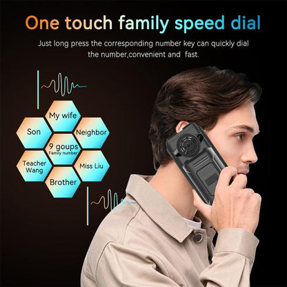 UNIWA M6000 Big Speaker Keypad Phone, 2.4 inch, Dual Flashlights, 21 Keys, SOS, FM, 4 SIM, GSM, EU Plug, US Plug, UK Plug, AU Plug