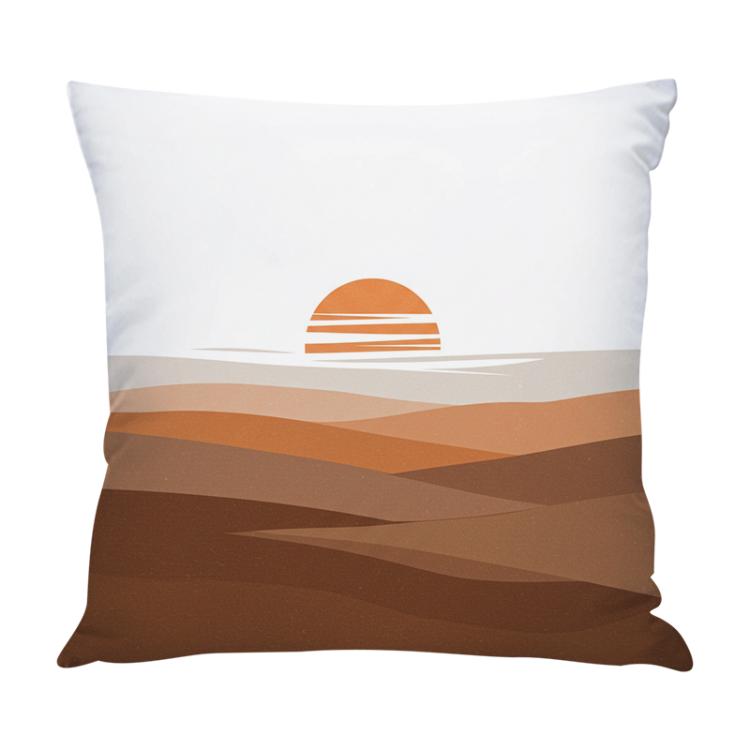 Sunset Printed Sofa Pillow Case No Core Print On Your Demand, 35x35cm, 40x40cm, 45x45cm, 50x50cm, 60x60cm