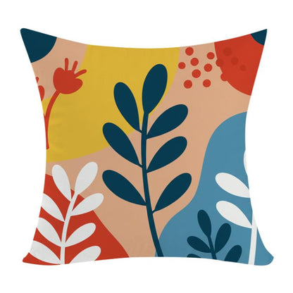 Colorful Branches Printed Sofa Pillow Case No Core Print On Your Demand, 35x35cm, 40x40cm, 45x45cm, 50x50cm, 60x60cm
