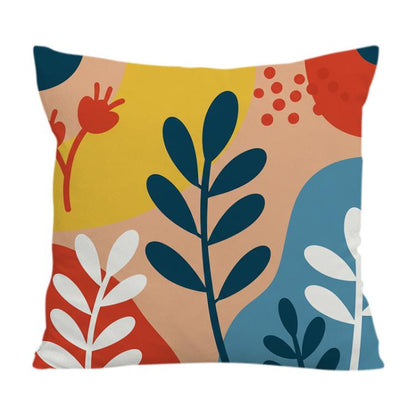 Colorful Branches Printed Sofa Pillow Case No Core Print On Your Demand, 35x35cm, 40x40cm, 45x45cm, 50x50cm, 60x60cm