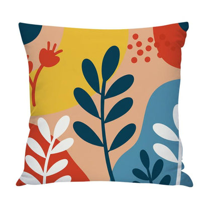 Colorful Branches Printed Sofa Pillow Case No Core Print On Your Demand, 35x35cm, 40x40cm, 45x45cm, 50x50cm, 60x60cm