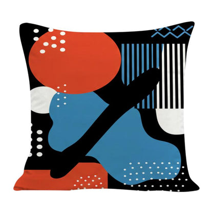Abstract Doodle Printed Sofa Pillow Case No Core Print On Your Demand, 35x35cm, 40x40cm, 45x45cm, 50x50cm, 60x60cm