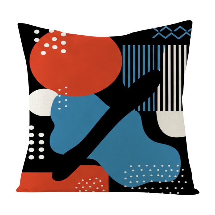 Abstract Doodle Printed Sofa Pillow Case No Core Print On Your Demand, 35x35cm, 40x40cm, 45x45cm, 50x50cm, 60x60cm