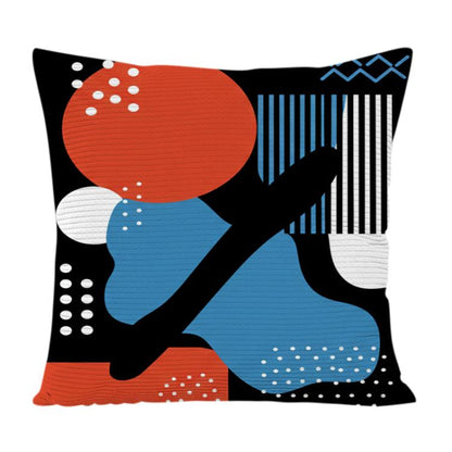 Abstract Doodle Printed Sofa Pillow Case No Core Print On Your Demand, 35x35cm, 40x40cm, 45x45cm, 50x50cm, 60x60cm