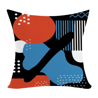 Abstract Doodle Printed Sofa Pillow Case No Core Print On Your Demand, 35x35cm, 40x40cm, 45x45cm, 50x50cm, 60x60cm