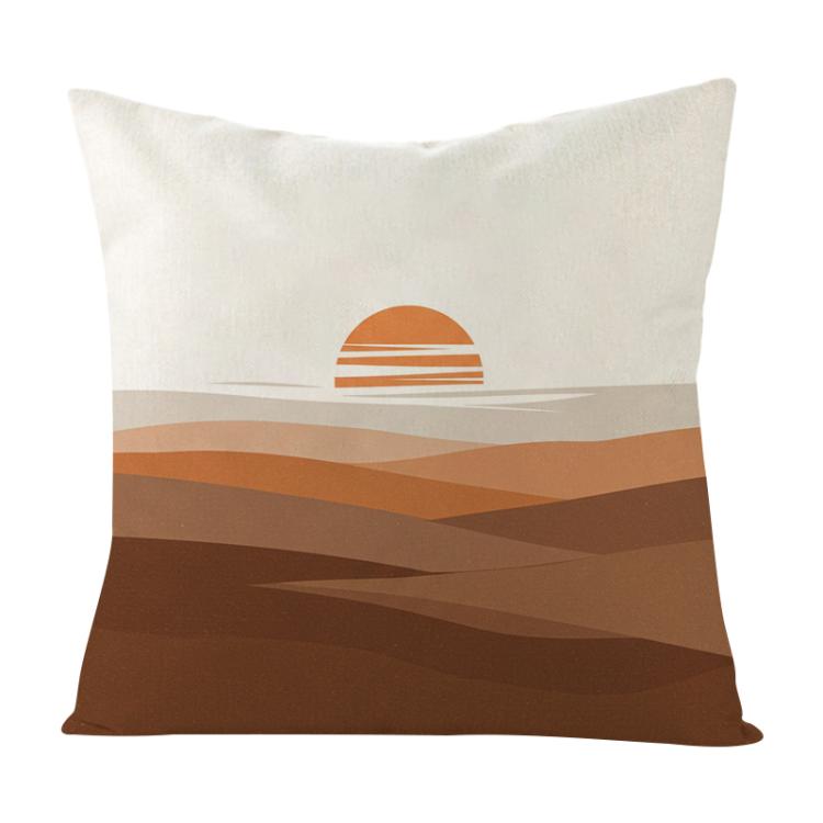 Sunset Printed Sofa Pillow With Core Print On Your Demand, 35x35cm, 40x40cm, 45x45cm, 50x50cm, 60x60cm