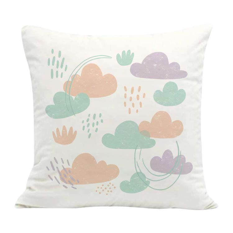 Clouds Printed Sofa Pillow With Core Print On Your Demand, 35x35cm, 40x40cm, 45x45cm, 50x50cm, 60x60cm
