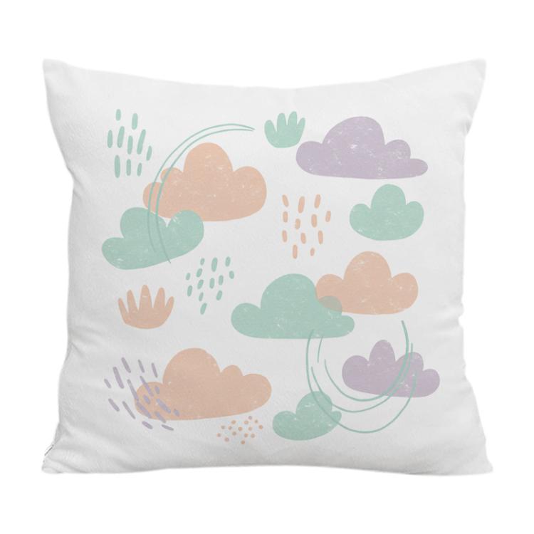 Clouds Printed Sofa Pillow With Core Print On Your Demand, 35x35cm, 40x40cm, 45x45cm, 50x50cm, 60x60cm