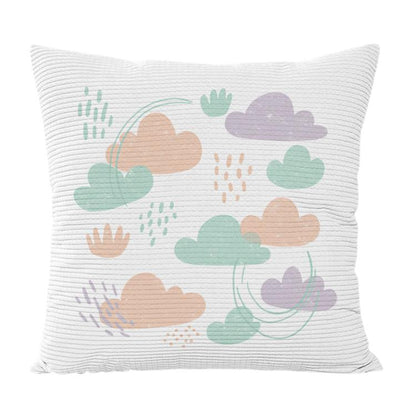 Clouds Printed Sofa Pillow With Core Print On Your Demand, 35x35cm, 40x40cm, 45x45cm, 50x50cm, 60x60cm