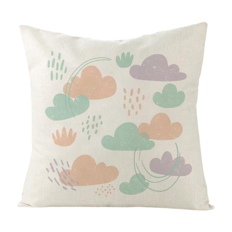 Clouds Printed Sofa Pillow With Core Print On Your Demand, 35x35cm, 40x40cm, 45x45cm, 50x50cm, 60x60cm