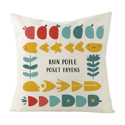 River Fish Printed Sofa Pillow With Core Print On Your Demand, 35x35cm, 40x40cm, 45x45cm, 50x50cm, 60x60cm