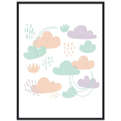 Clouds Decorative Painting with PS Frame Print On Your Demand, 15x20cm, 20x20cm, 30x30cm, 40x40cm, 50x50cm, 60x60cm, 70x70cm, 80x80cm, 90x90cm