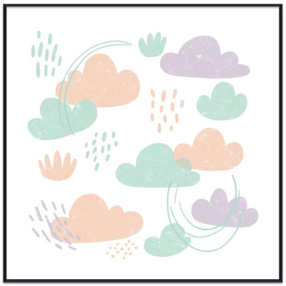 Clouds Decorative Painting with PS Frame Print On Your Demand, 15x20cm, 20x20cm, 30x30cm, 40x40cm, 50x50cm, 60x60cm, 70x70cm, 80x80cm, 90x90cm