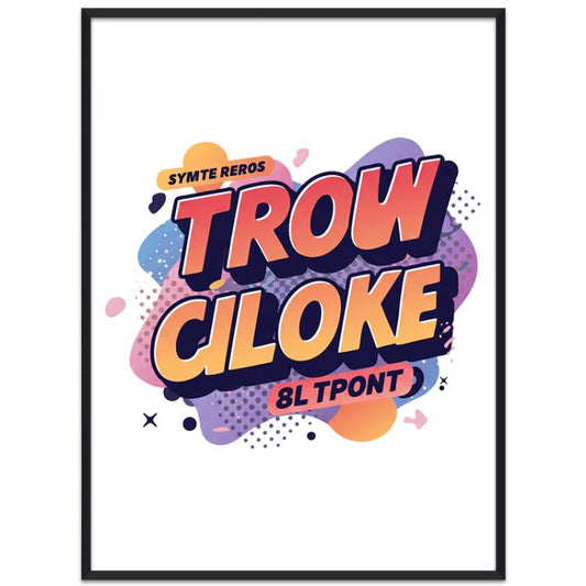 Orange Alphabet Decorative Painting with PS Frame Print On Your Demand, 15x20cm, 20x20cm, 30x30cm, 40x40cm, 50x50cm, 60x60cm, 70x70cm, 80x80cm, 90x90cm