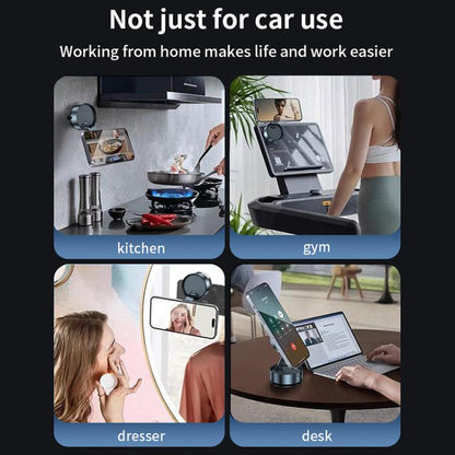 Q12 Foldable Vacuum MagSafe Magnetic Suction Cup Phone Holder, Q12(Black)