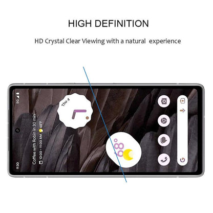 Silk Printing High Aluminum Full Screen Tempered Glass Film, For Google Pixel 7a