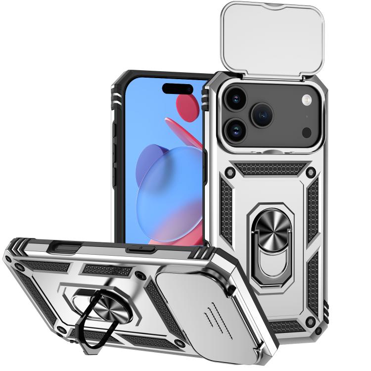 Sliding Camshield Holder Phone Case, For iPhone 18, For iPhone 18 Pro, For iPhone 18 Pro Max, For iPhone 17e / 16e, For iPhone 17 Pro Max, For iPhone 17 Pro, For iPhone 17, For iPhone Air