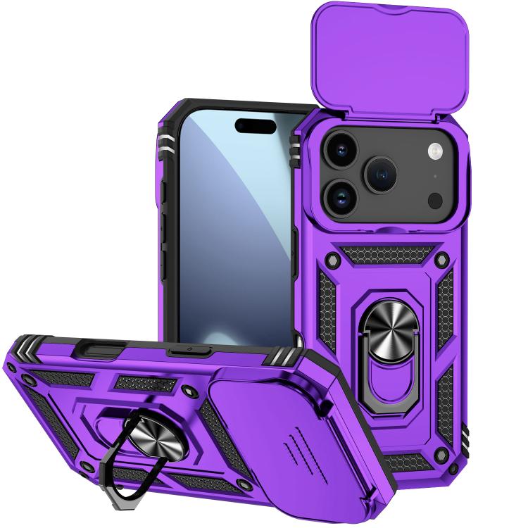 Sliding Camshield Holder Phone Case, For iPhone 18, For iPhone 18 Pro, For iPhone 18 Pro Max, For iPhone 17e / 16e, For iPhone 17 Pro Max, For iPhone 17 Pro, For iPhone 17, For iPhone Air