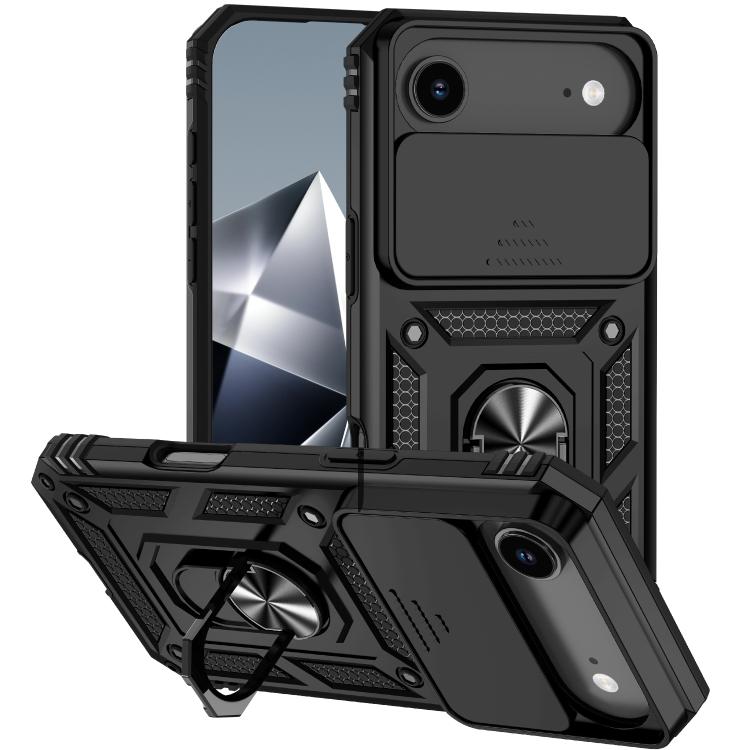 Sliding Camshield Holder Phone Case, For iPhone 18, For iPhone 18 Pro, For iPhone 18 Pro Max, For iPhone 17e / 16e, For iPhone 17 Pro Max, For iPhone 17 Pro, For iPhone 17, For iPhone Air