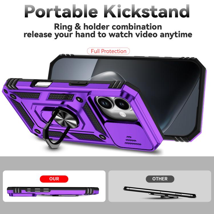 Sliding Camshield Holder Phone Case, For iPhone 18, For iPhone 18 Pro, For iPhone 18 Pro Max, For iPhone 17e / 16e, For iPhone 17 Pro Max, For iPhone 17 Pro, For iPhone 17, For iPhone Air