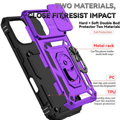 Sliding Camshield Holder Phone Case, For iPhone 18, For iPhone 18 Pro, For iPhone 18 Pro Max, For iPhone 17e / 16e, For iPhone 17 Pro Max, For iPhone 17 Pro, For iPhone 17, For iPhone Air