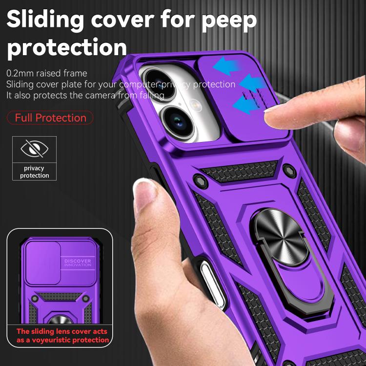 Sliding Camshield Holder Phone Case, For iPhone 18, For iPhone 18 Pro, For iPhone 18 Pro Max, For iPhone 17e / 16e, For iPhone 17 Pro Max, For iPhone 17 Pro, For iPhone 17, For iPhone Air