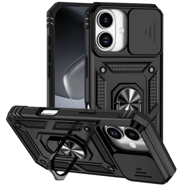 Sliding Camshield Holder Phone Case, For iPhone 18, For iPhone 18 Pro, For iPhone 18 Pro Max, For iPhone 17e / 16e, For iPhone 17 Pro Max, For iPhone 17 Pro, For iPhone 17, For iPhone Air