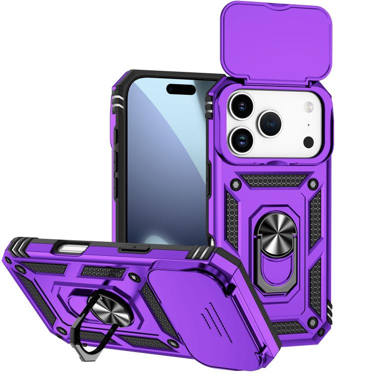 Sliding Camshield Holder Phone Case, For iPhone 18, For iPhone 18 Pro, For iPhone 18 Pro Max, For iPhone 17e / 16e, For iPhone 17 Pro Max, For iPhone 17 Pro, For iPhone 17, For iPhone Air