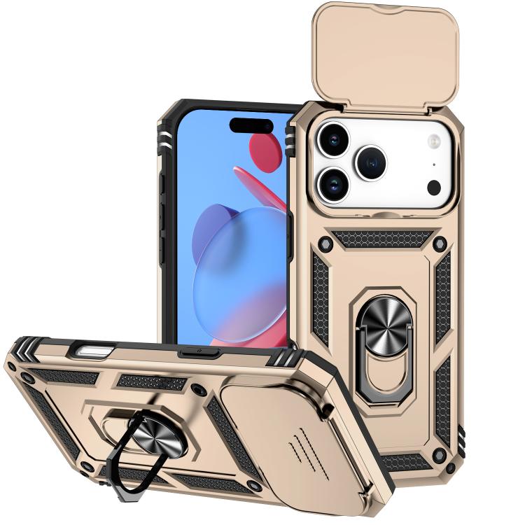 Sliding Camshield Holder Phone Case, For iPhone 18, For iPhone 18 Pro, For iPhone 18 Pro Max, For iPhone 17e / 16e, For iPhone 17 Pro Max, For iPhone 17 Pro, For iPhone 17, For iPhone Air