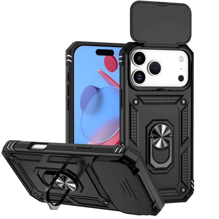 Sliding Camshield Holder Phone Case, For iPhone 18, For iPhone 18 Pro, For iPhone 18 Pro Max, For iPhone 17e / 16e, For iPhone 17 Pro Max, For iPhone 17 Pro, For iPhone 17, For iPhone Air