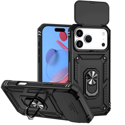 Sliding Camshield Holder Phone Case, For iPhone 18, For iPhone 18 Pro, For iPhone 18 Pro Max, For iPhone 17e / 16e, For iPhone 17 Pro Max, For iPhone 17 Pro, For iPhone 17, For iPhone Air