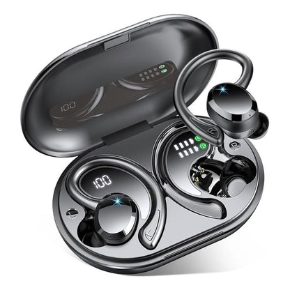Q38 Ear-mounted LED Digital Display Wireless Bluetooth Earphone