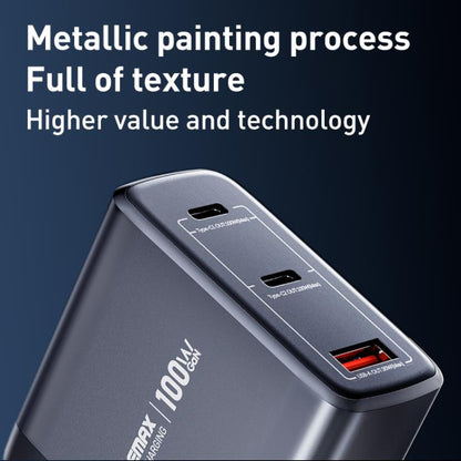 REMAX U2-AC 100W USB and Dual Type-C GaN Digital Display Fast Charger