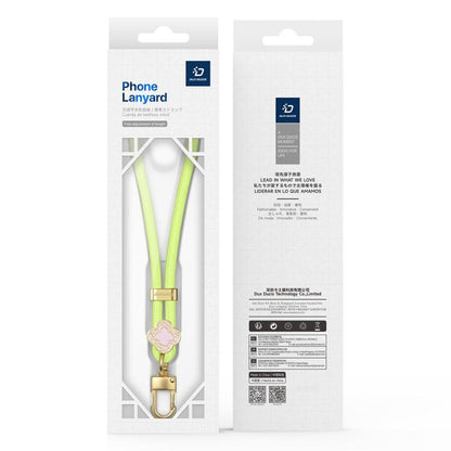 DUX DUCIS Garden Series Begonia Pattern Adjustable Short Phone Lanyard