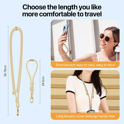 DUX DUCIS Garden Series Swastika Pattern Adjustable Short Phone Lanyard