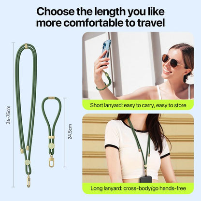 DUX DUCIS Garden Series Tile Pattern Adjustable Short Phone Lanyard