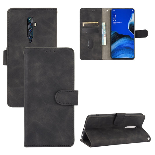 Solid Color Skin Feel Magnetic Buckle Horizontal Flip Calf Texture PU Leather Case with Holder & Card Slots & Wallet, For OPPO Reno2 Z / F, For OPPO Reno4 Pro 5G, For OPPO Reno A, For OPPO Reno Ace / Realme X2 Pro, For OPPO Reno3 5G / Find X2 Lite